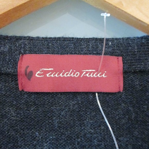 Emidio Tucci Sweater Vest Wool Blend NWOT - Picture 2 of 4